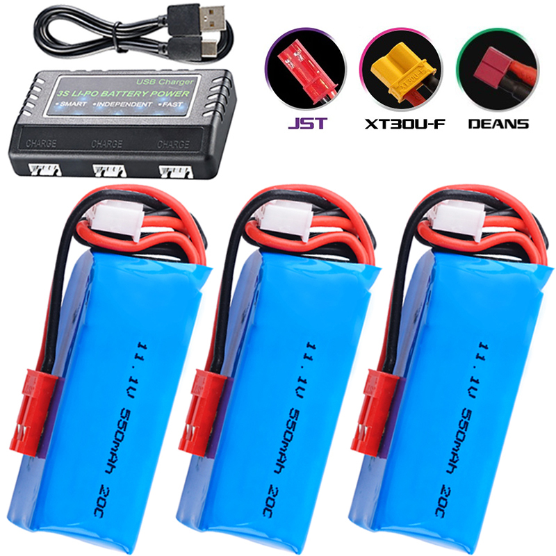 Drone Racing Charger - 11.1V 550mAh bateria Lipo dla helikopter